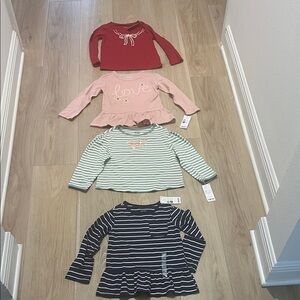 4 NWT Carter’s Long Sleeve Shirts